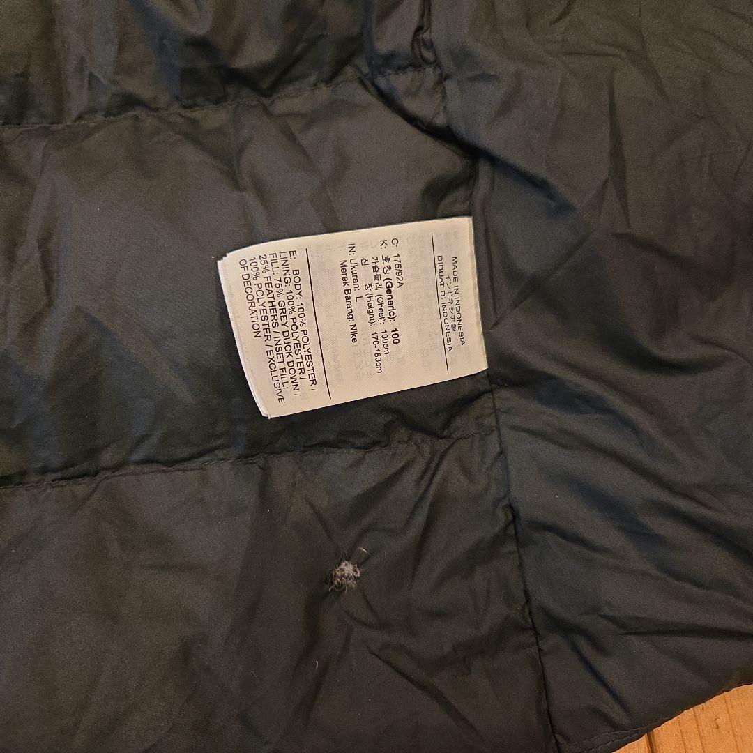 Nike フード付きダウンコート Lサイズ ブラック