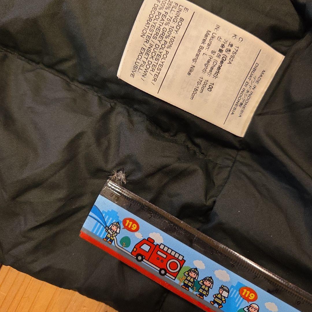 Nike フード付きダウンコート Lサイズ ブラック