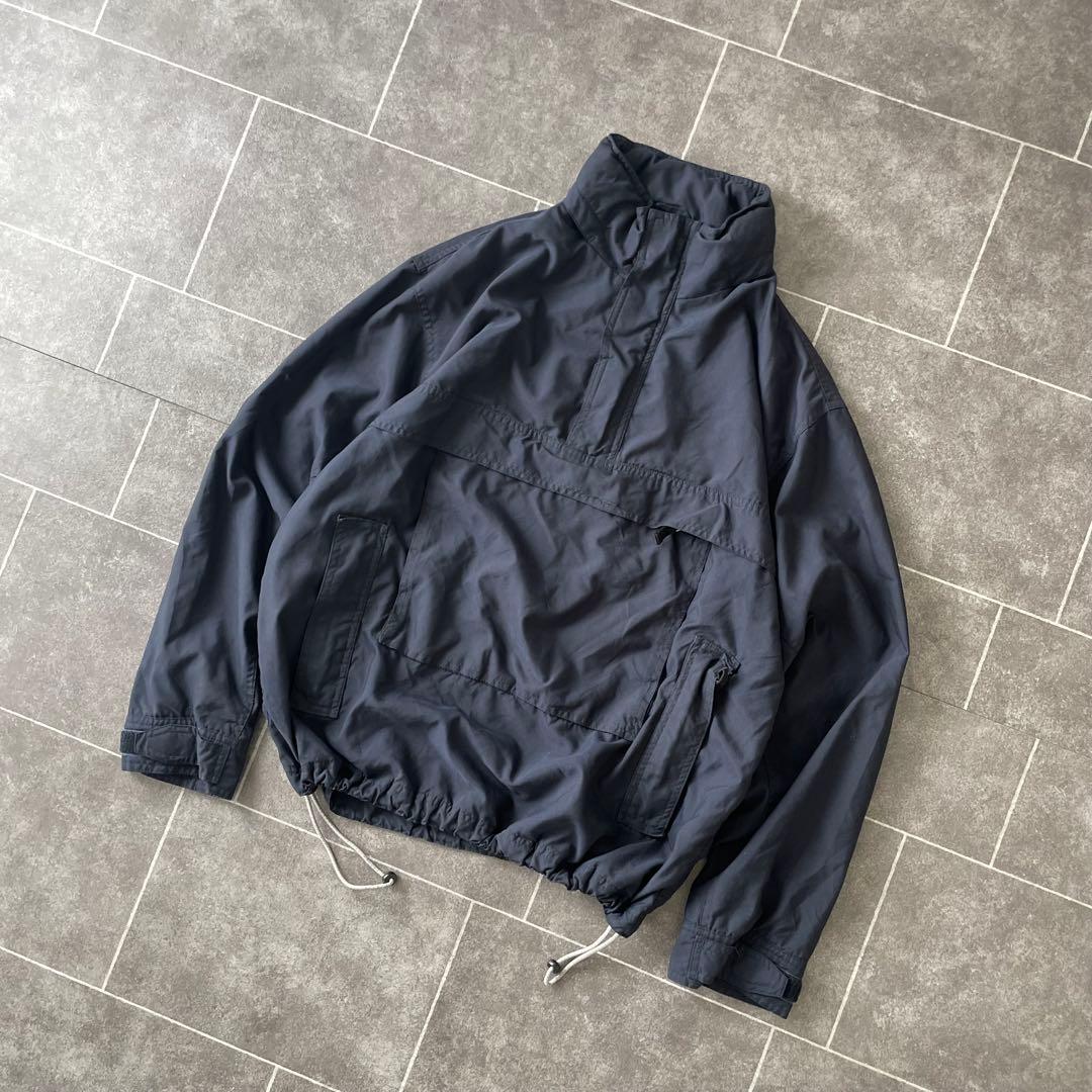 OLD GAP ハーフジップ アノラック 紺 M テック系 00s 古着