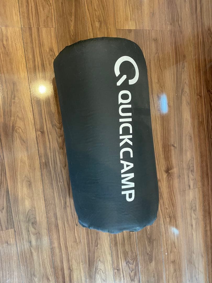 クイックキャンプ 車中泊マット 8cm ダブル グレー キャンプ 極厚