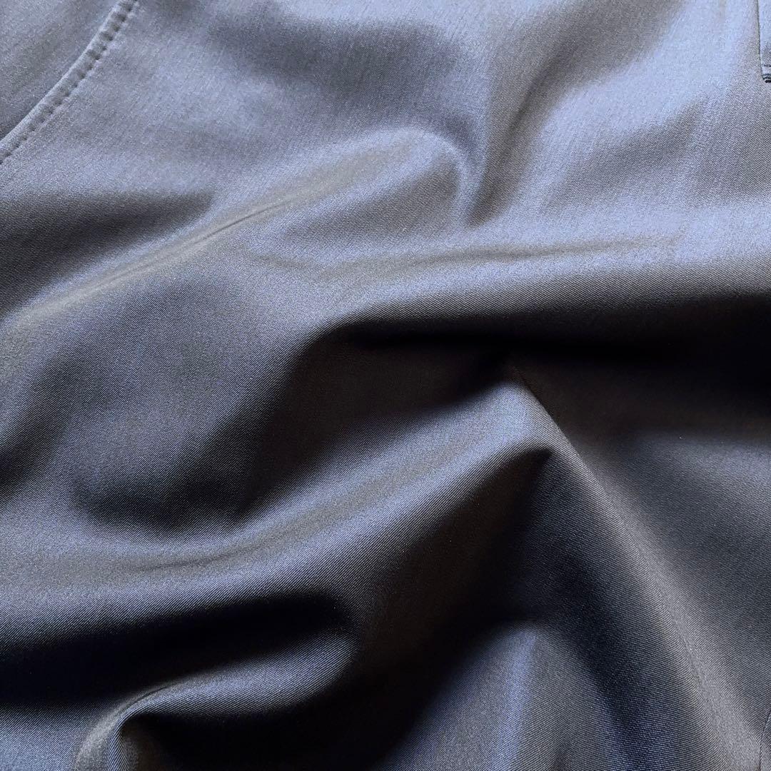 Aquascutum 玉虫 ステンカラーコート バルマカーン シルク混 ライナー