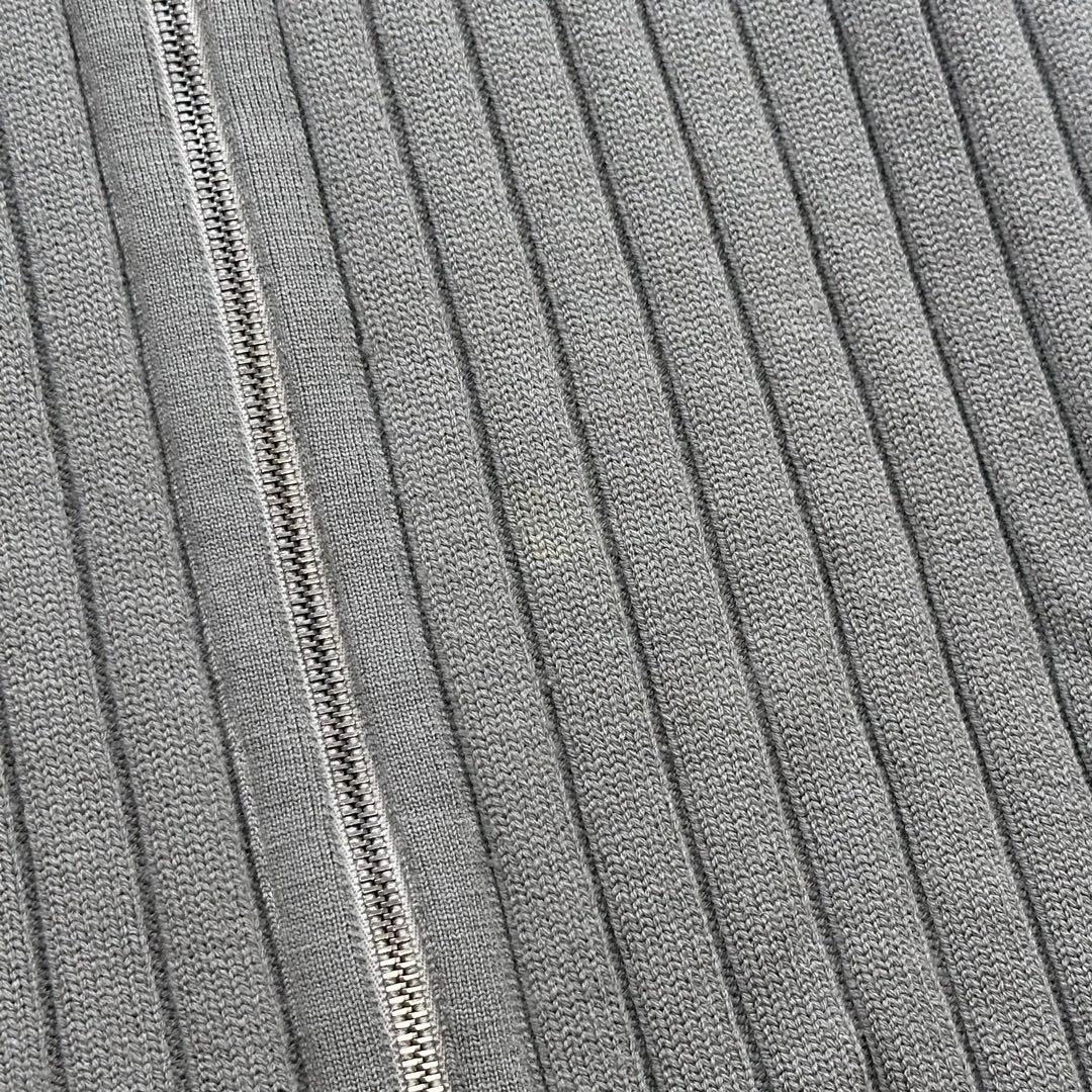 ZANONE flexwool ドライバーズニット ジップカーディガン リブ