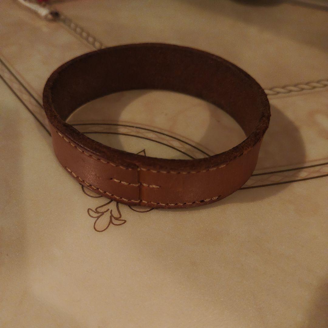 エルメスレザーブレスレット藤原ヒロシ愛用マルタンマルジェラ期ブラウン茶色