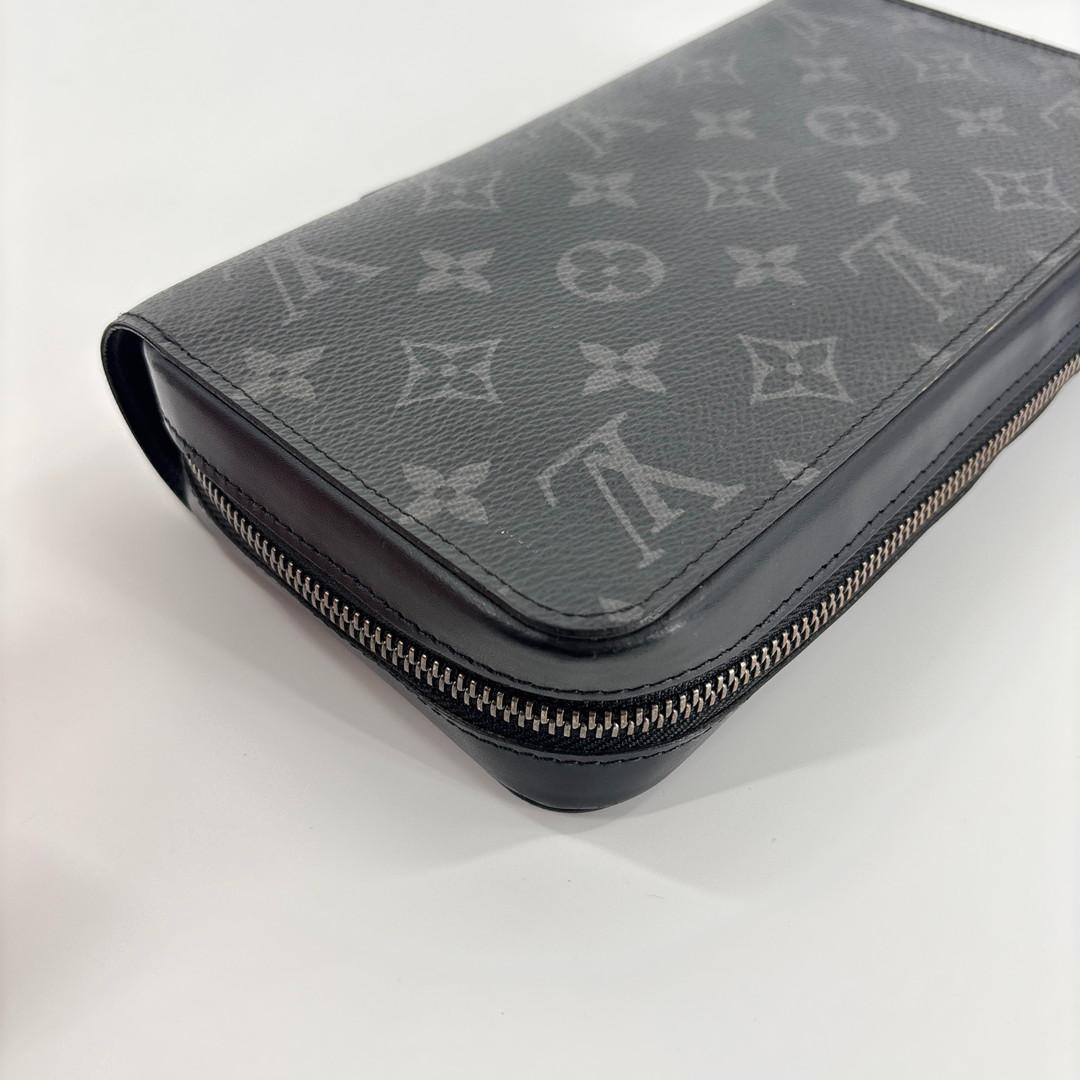 極美品 ルイヴィトン モノグラム エクリプス ジッピー XL 長財布 ブラック