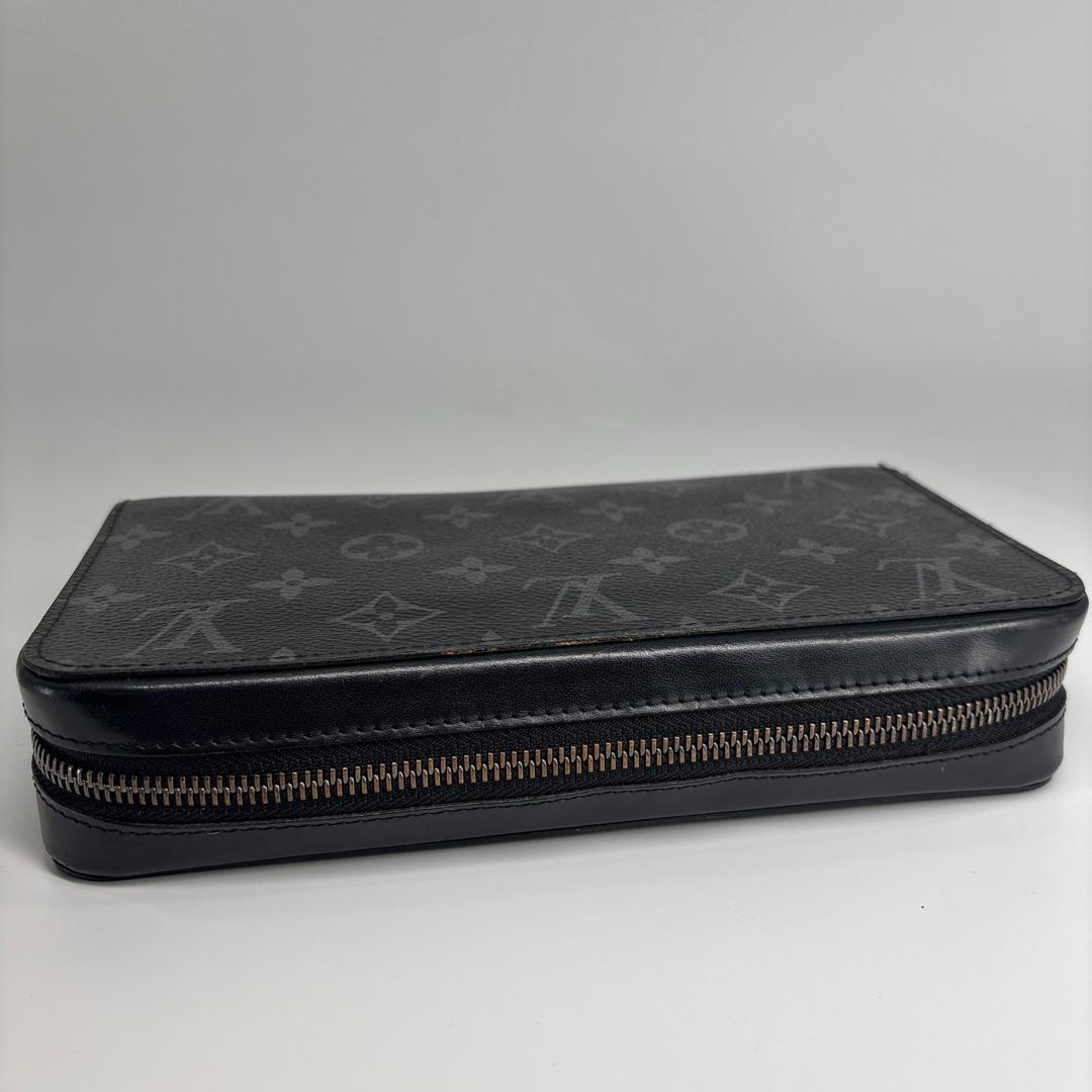 極美品 ルイヴィトン モノグラム エクリプス ジッピー XL 長財布 ブラック