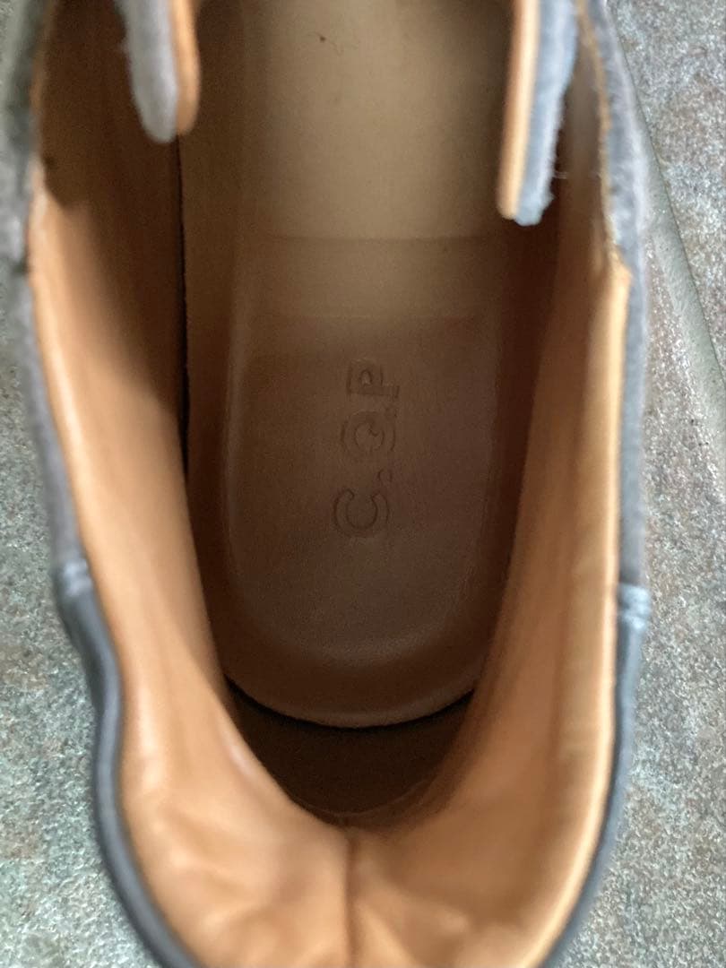 C.QP スエードスニーカー 41 グレー ミッドカット ポルトガル製