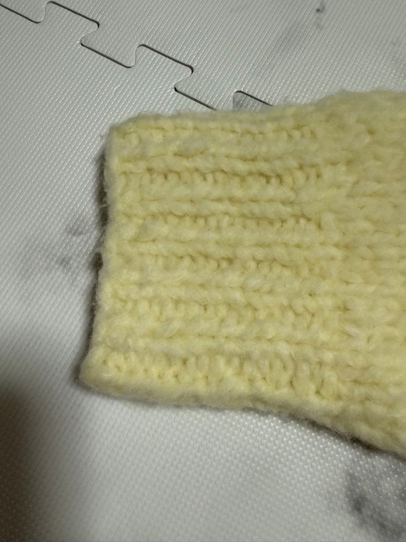 【現行商品】ウィムガゼット　ハンドニットカーディガン　レモンイエロー