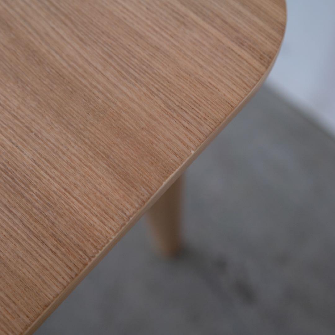 ナチュラル木製長方形ダイニングテーブル