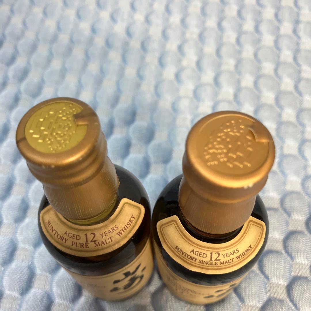 (no.140)山崎12年 響マーク　旧透明ボトル・金キャップ　未開封　美品