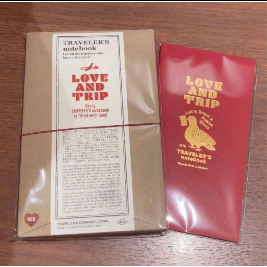 トラベラーズノート　レギュラーサイズ　レッド　赤　リフィル付き