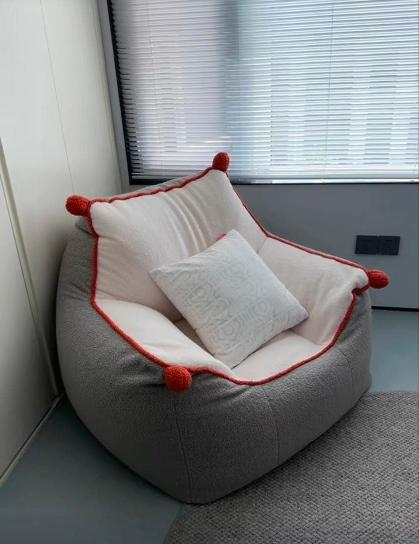 美品 kocol(ココル)パイピングコントラストカラー一人掛けソファ