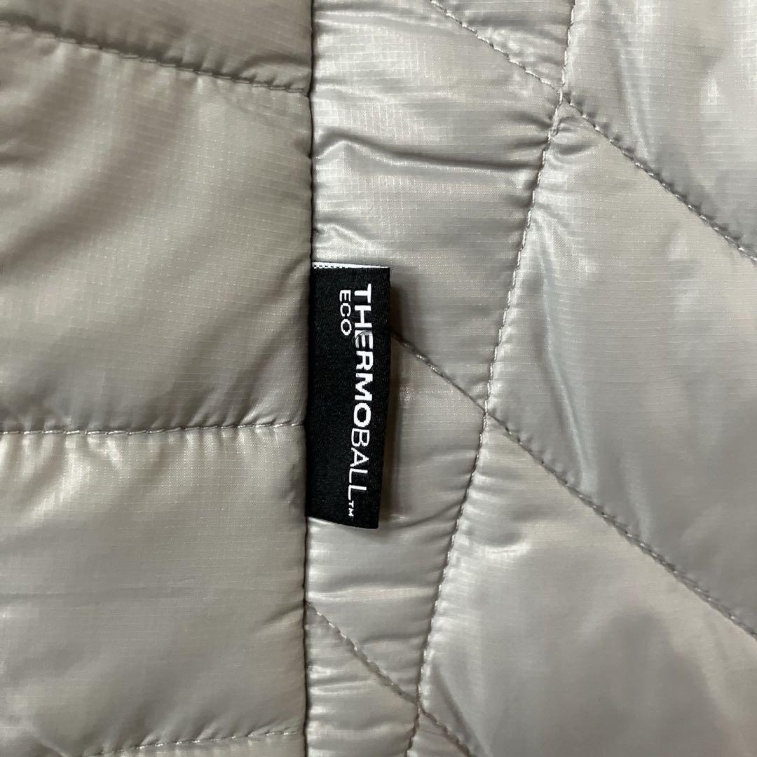 ザノースフェイス　ダウンジャケット　THERMOBALL 灰色　レディースL