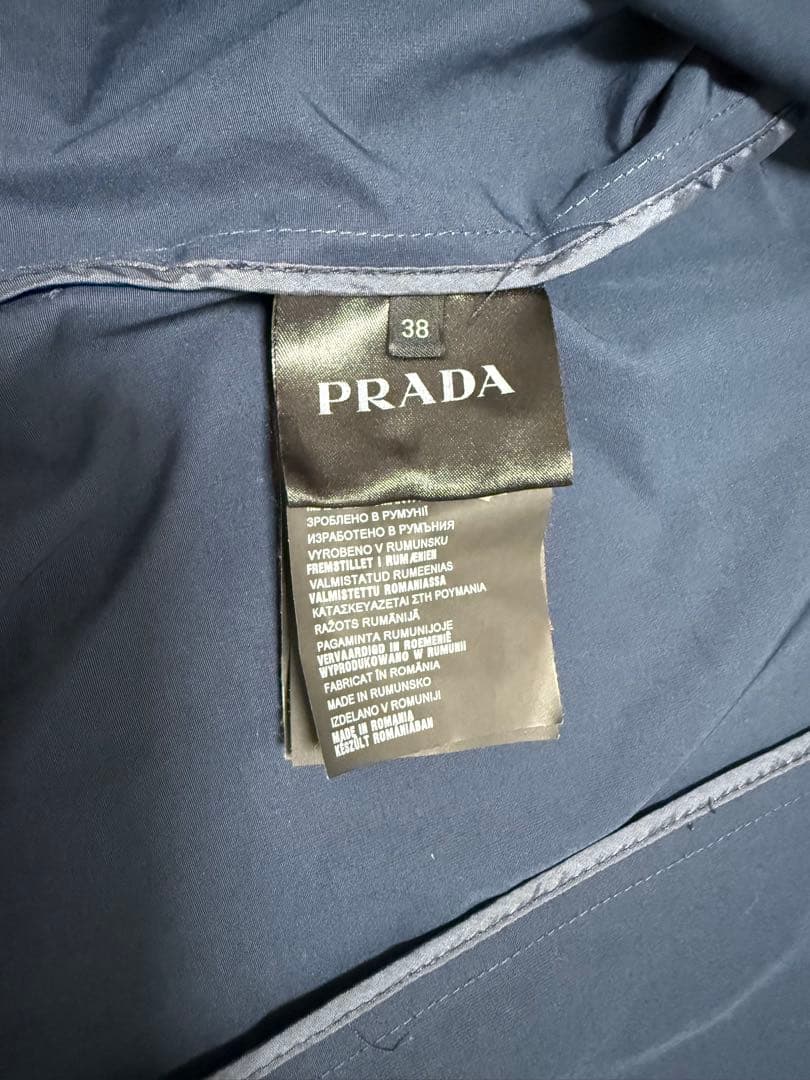 最終値下げ！PRADA ネイビー トレンチコート