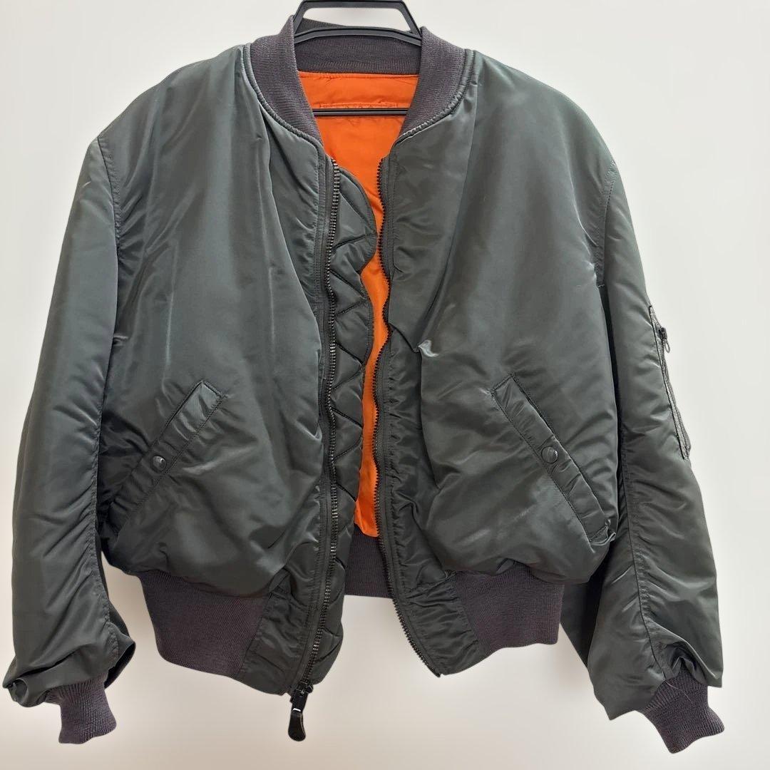 ALPHA INDUSTRIES MA-1 フライトジャケット　カーキ　Ｌ