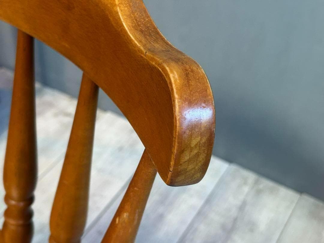 ①　飛騨産業　キツツキマーク　ウィンザーチェア　スポークチェア　SZ