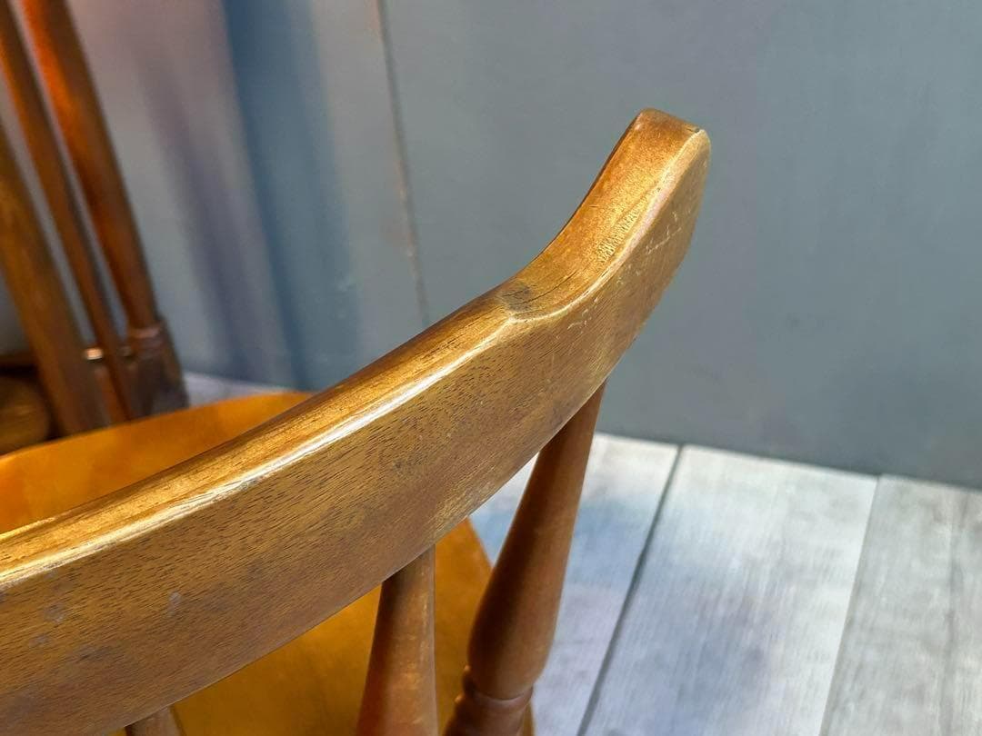 ①　飛騨産業　キツツキマーク　ウィンザーチェア　スポークチェア　SZ