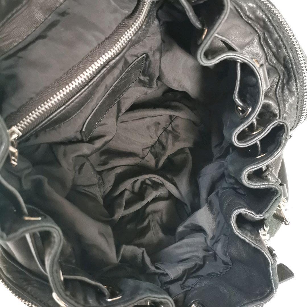 アレキサンダーワン リュックサック バックパック バッグ レザー ブラック