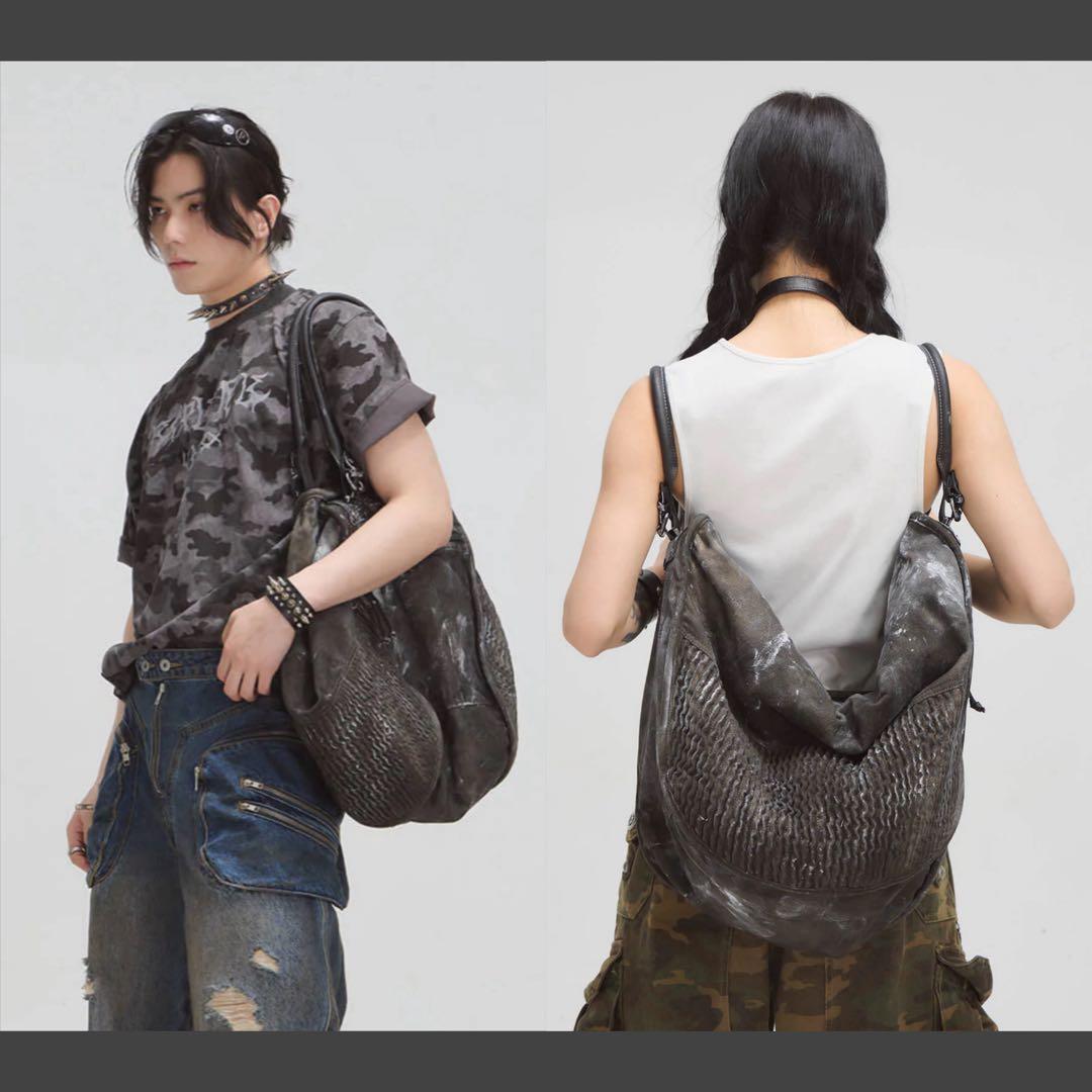 バッグ Peoplesense Punk Vintage Dirty Dyed Bag