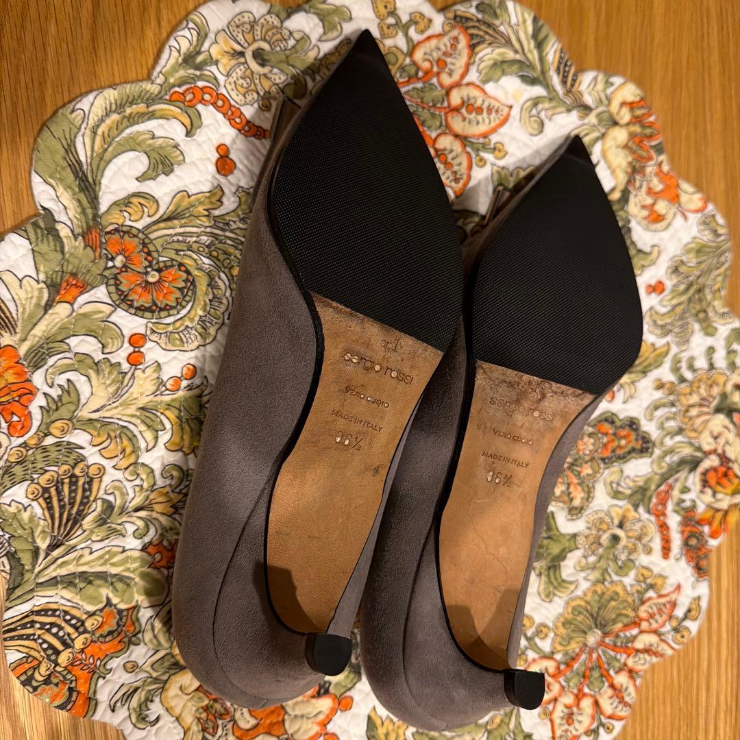 m*u様 クリーニング&お直し済 セルジオロッシ SR1 パンプス スエード 2