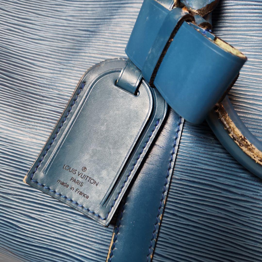 ルイ・ヴィトン エピレザー 青 ボストンバッグ 大きめ