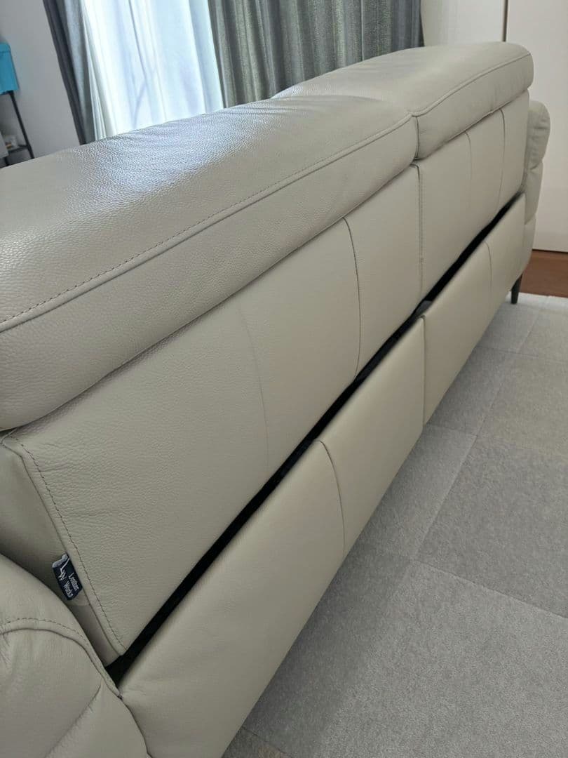 ​【高級/総本革】高機能！電動リクライニングソファ 3人掛け