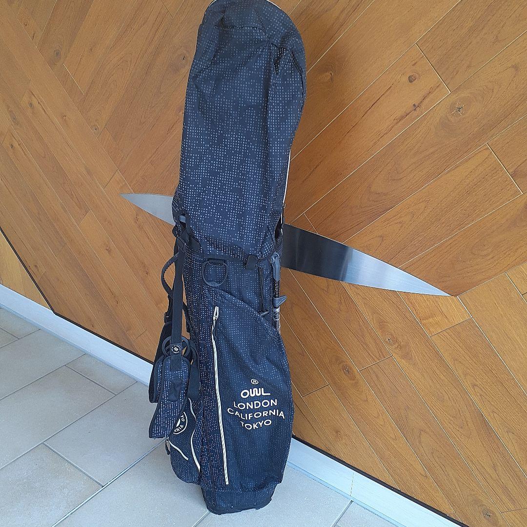 【超軽量 1kg!】美品 OUUL オウル キャディバック 黒 × グレー