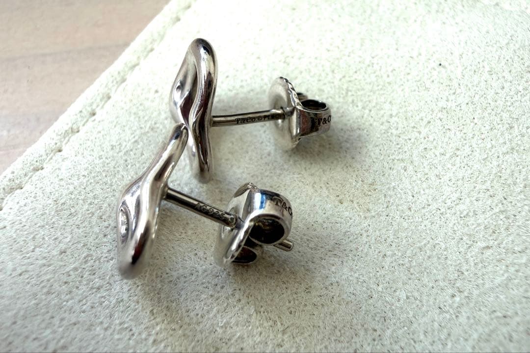 Tiffany オープンハートピアス シルバー