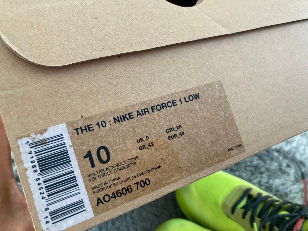 【美中古 28】Off-White×Nike Air Force 1 Volt