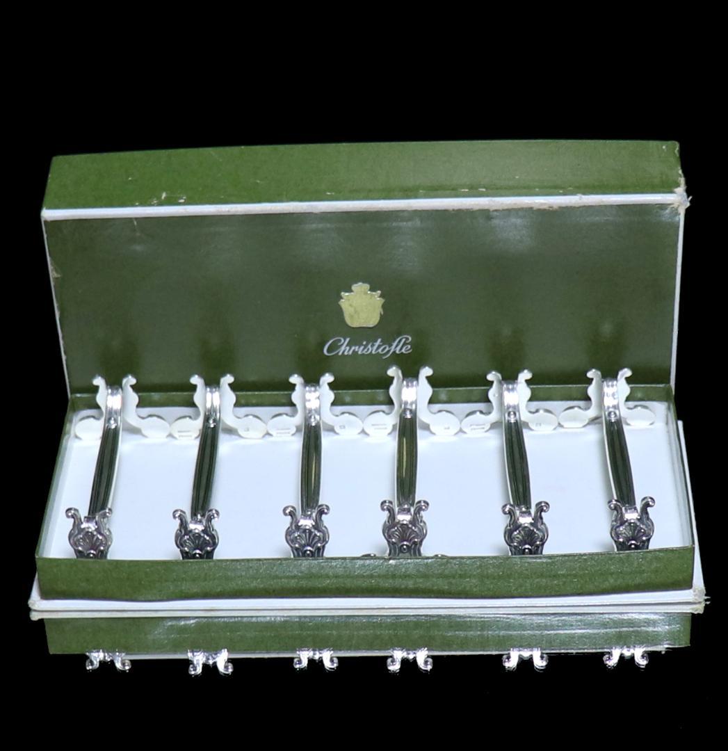 クリストフル ナイフレスト 希少モデル コキーユ 貝殻6個セット箱付き シルバー