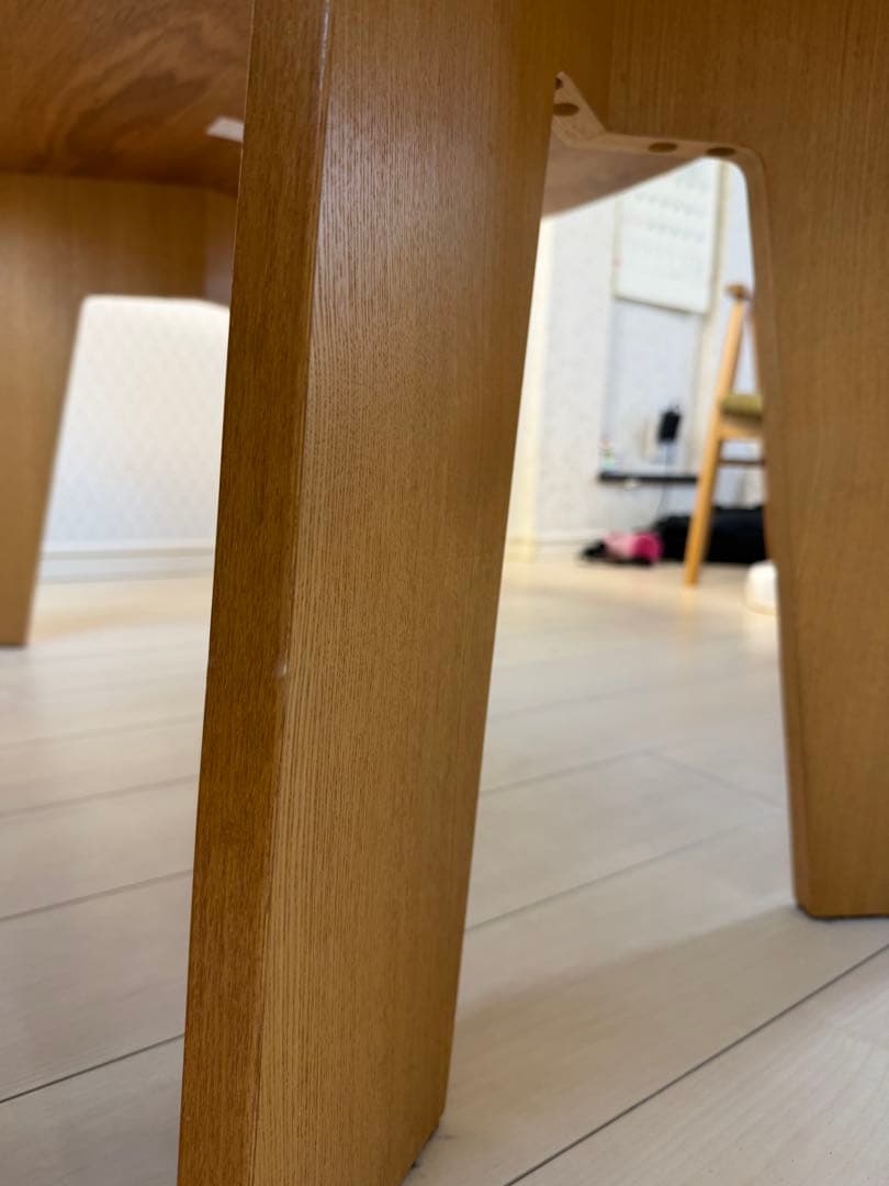 SHUNO 変形ダイニングテーブル 150cm ナチュラル