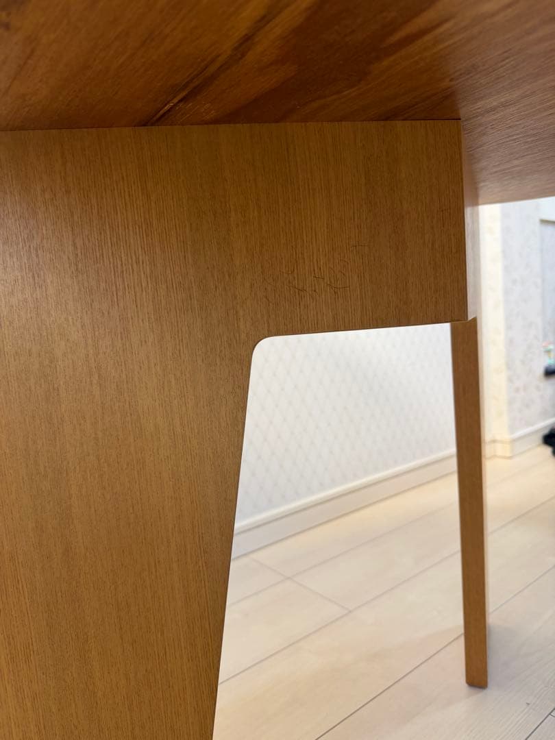 SHUNO 変形ダイニングテーブル 150cm ナチュラル