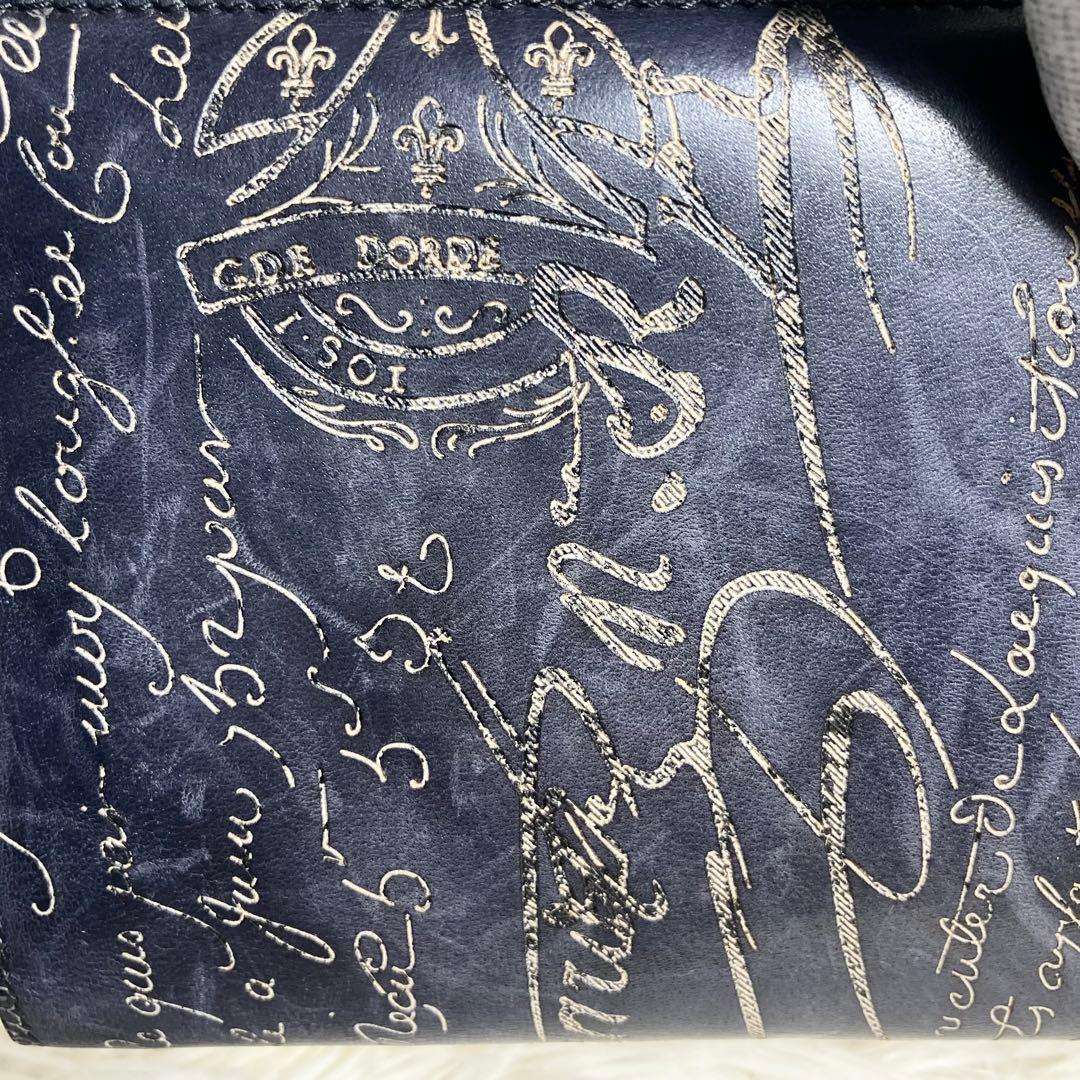 【良品】 ベルルッティ ロングウォレット カリグラフィ