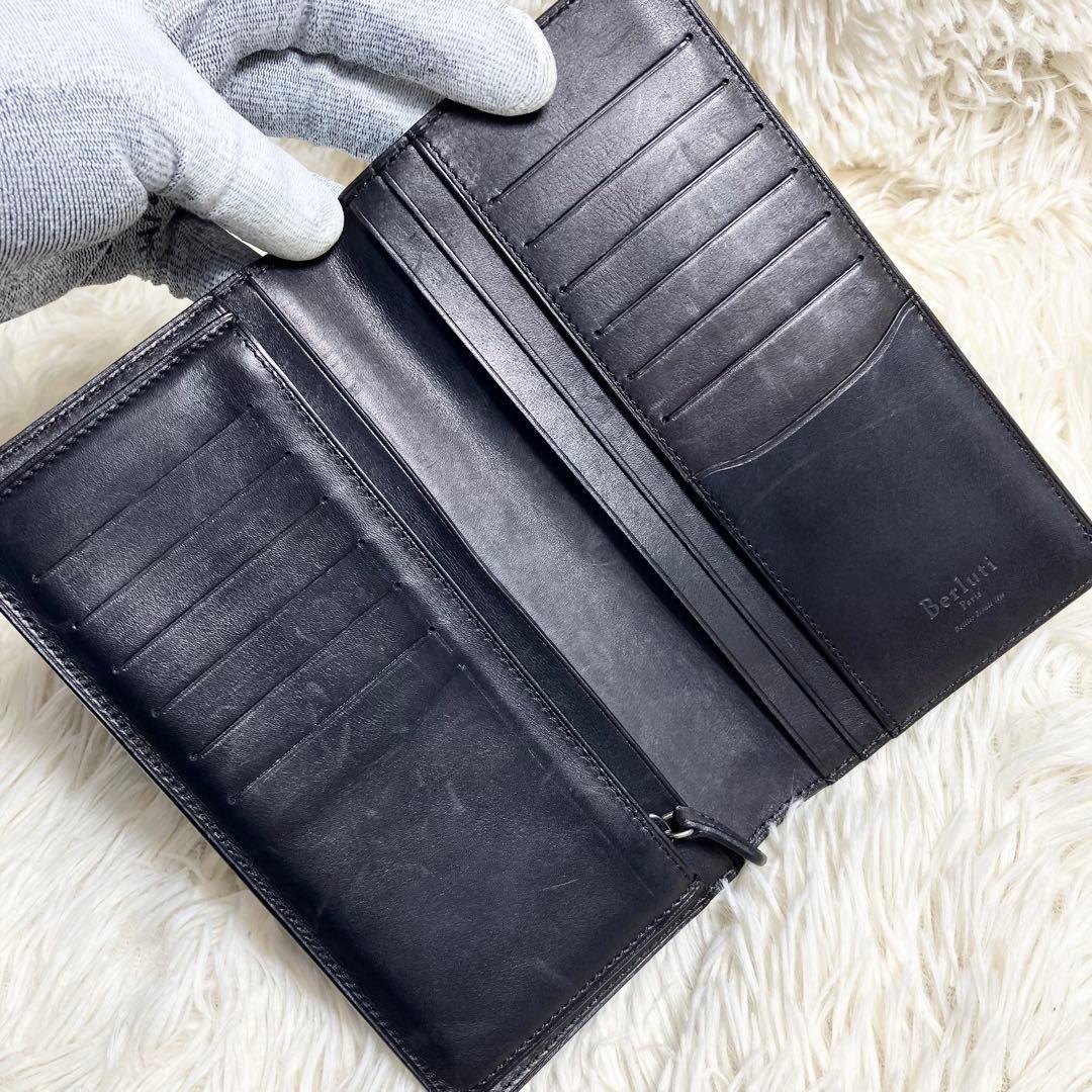 【良品】 ベルルッティ ロングウォレット カリグラフィ