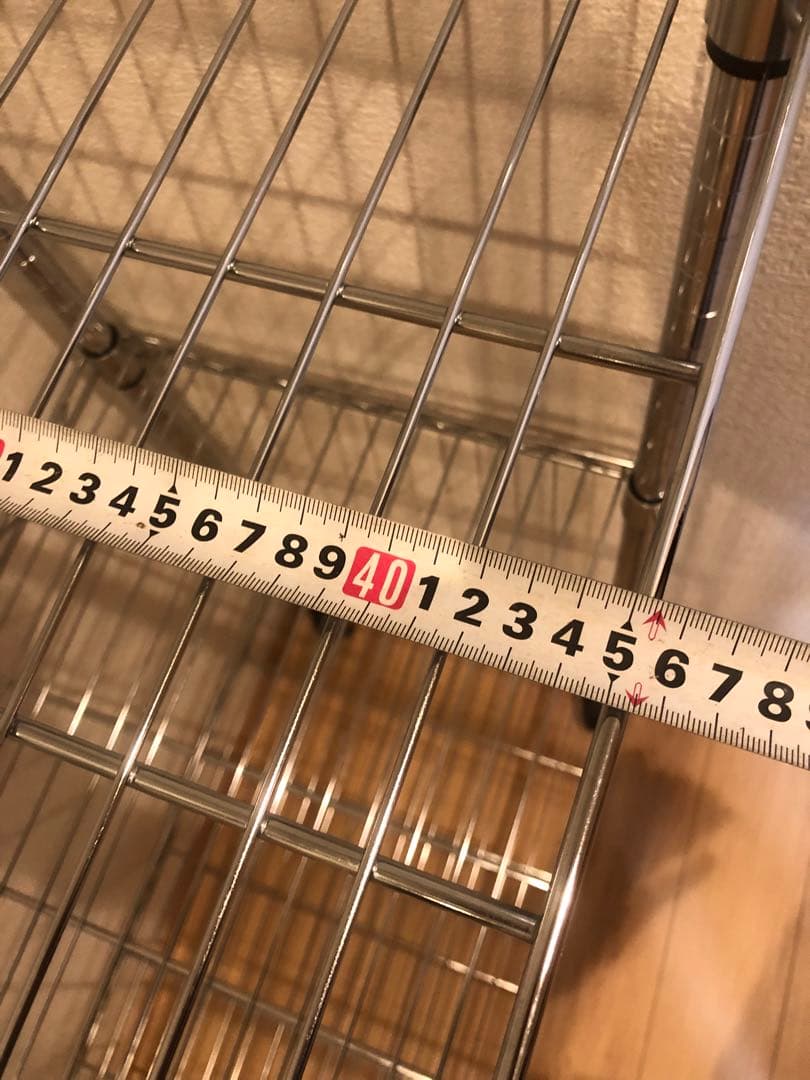 本日限定お値引‼️③5段スチールラック シルバー 約180cm キャスター付き