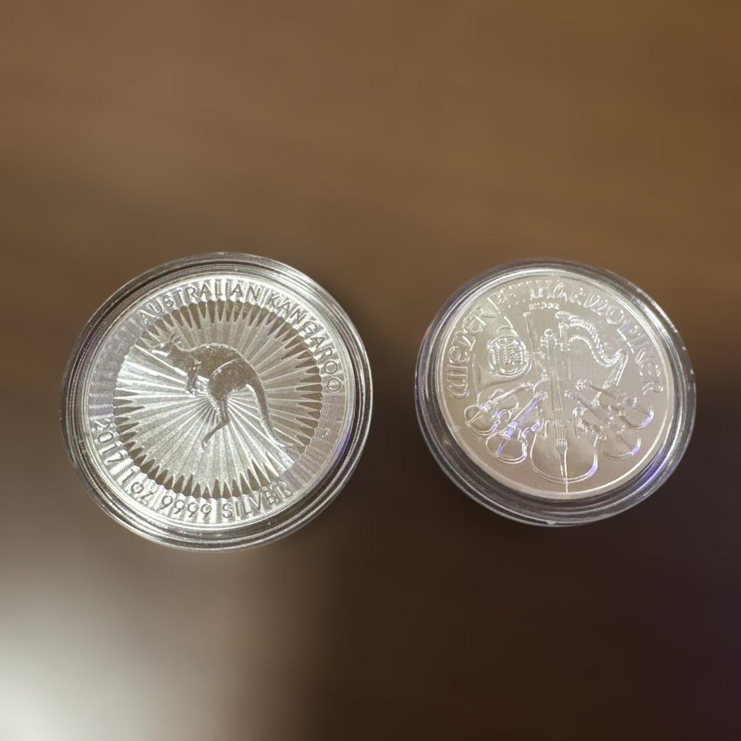 オーストラリアン・カンガルー2017年とシルバー・ユーロ2018年セット