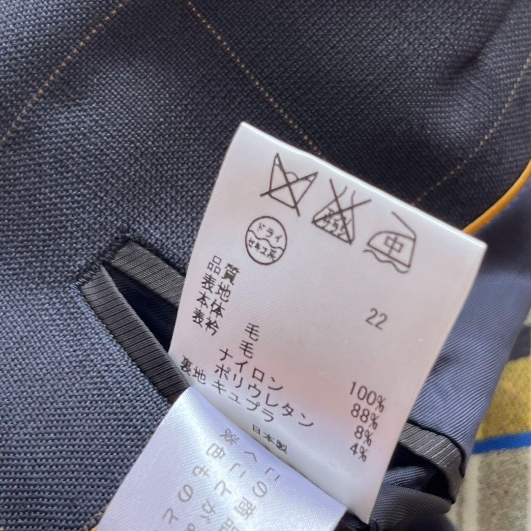 未使用級✨ポールスミスブラック 1ボタン　チェック　スーツ　セットアップ　紺　M