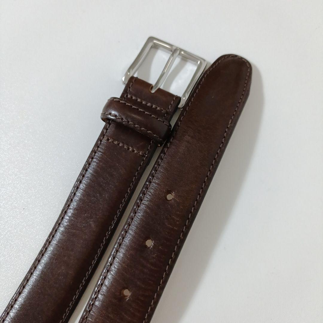 エッティンガー 本革レザーベルト ブラウン系 美品