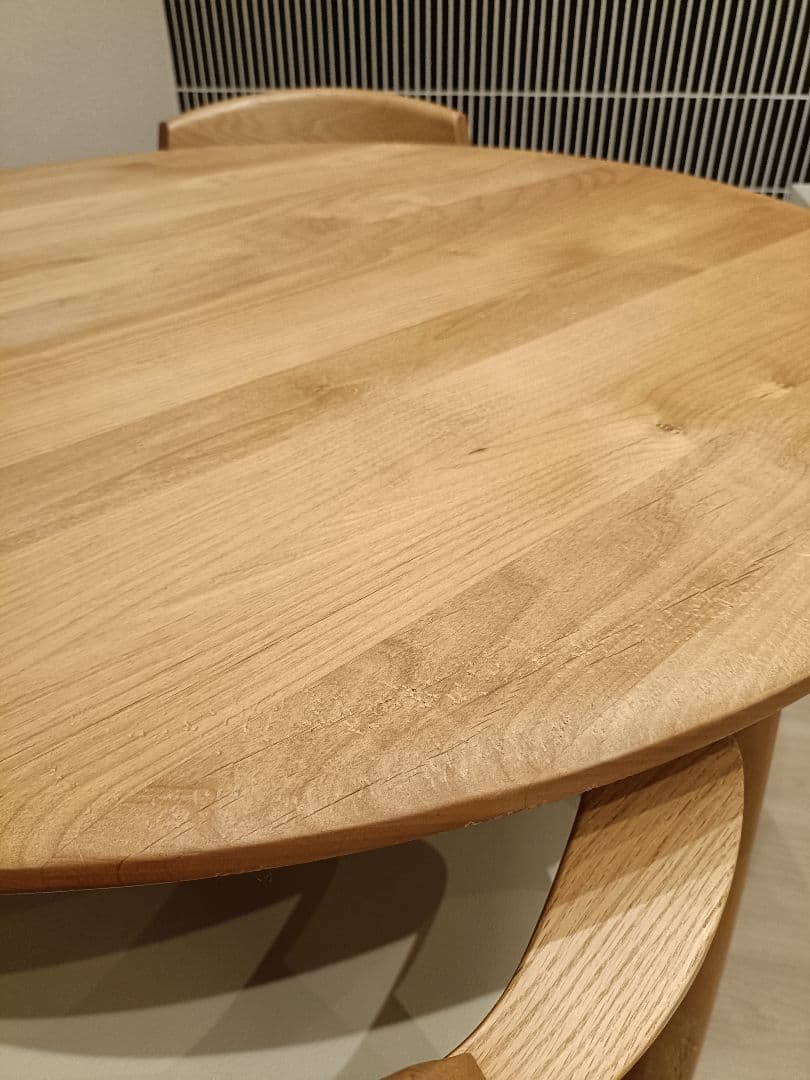 円形オークダイニングテーブル 直径1000mm『2/24(火)まで出品』