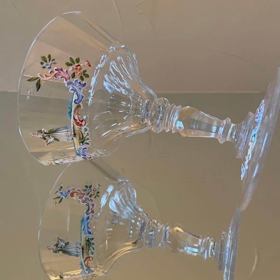 御売約　シャビーシック♡ ロブマイヤー　シャンパン　人物装飾　クープグラス2客