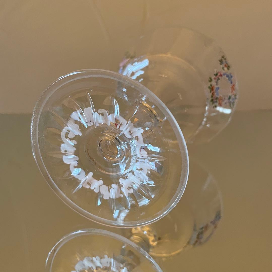 御売約　シャビーシック♡ ロブマイヤー　シャンパン　人物装飾　クープグラス2客