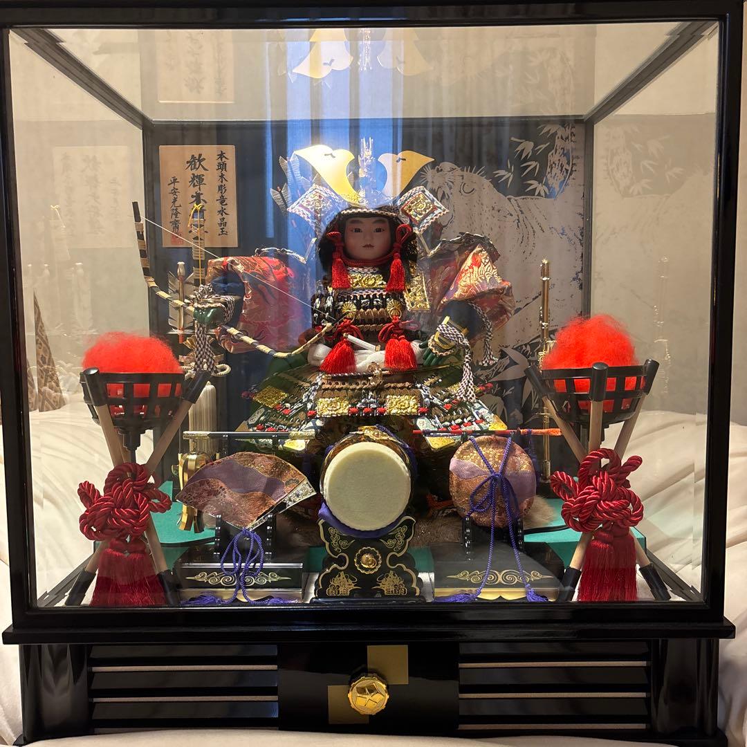 五月人形 武者人形 ケース付き