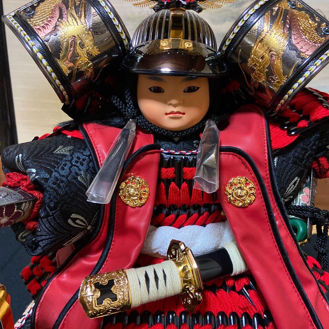 子供の日　平安清秀作　五月人形　出世鎧着武者　飛翔　鎧兜