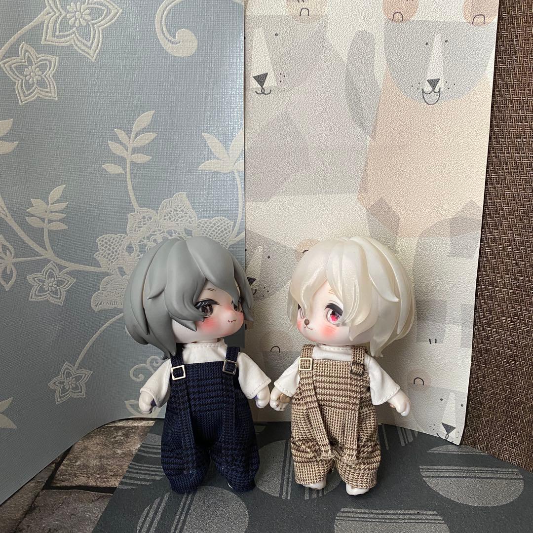 専用　1/12サイズ サロペットとカットソー　綿綿　ハンドメイド　アウトフィット