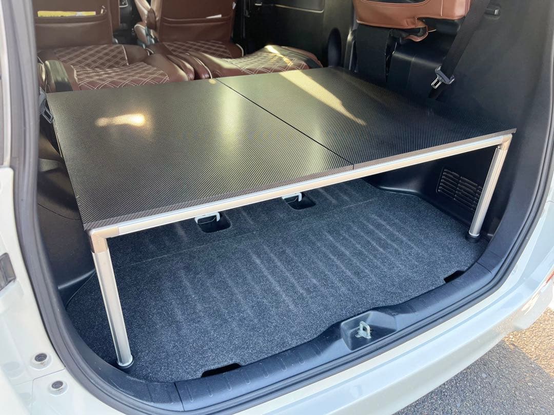 ８０ヴォクシー ノア　エスクァイア　ベッドキット　収納キット　カーボンシート巻