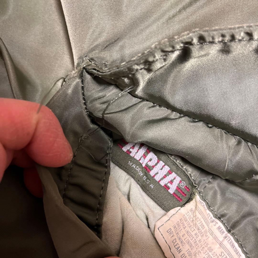 て*様 ALPHA MA-1 USA製 IDEAL ZIP