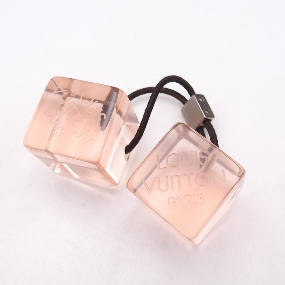 LOUIS VUITTON ヘアキューブヘアゴム クリアピンク/イエロー