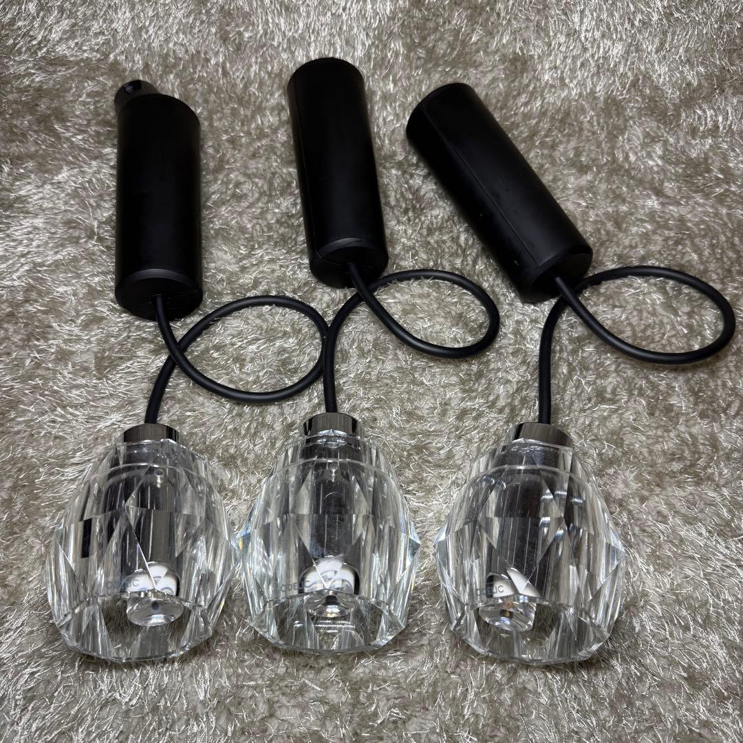 ODELIC クリスタルペンダントライト 3灯