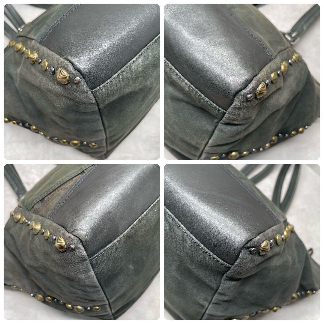 DIESEL “I AM WHO I AM”スタッズトートバッグ　y2k