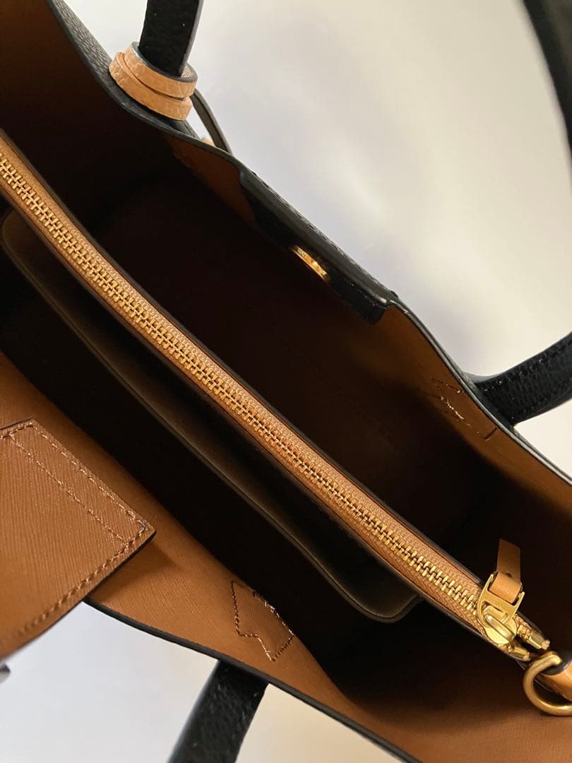 こぐま Tory Burch レザーバッグ2wayブラック