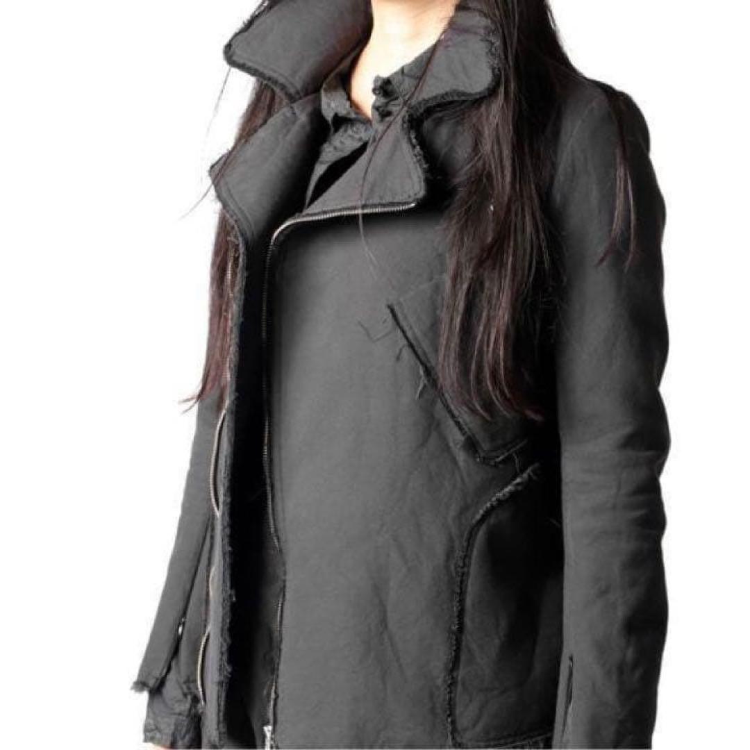 【フォロー割引適用】ヌード マサヒコマルヤマ ライダースジャケット S チャコー